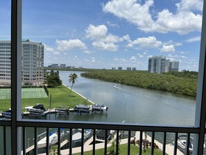Interior - Water view 2-bedroom condo steps from beach and park (Naples)
