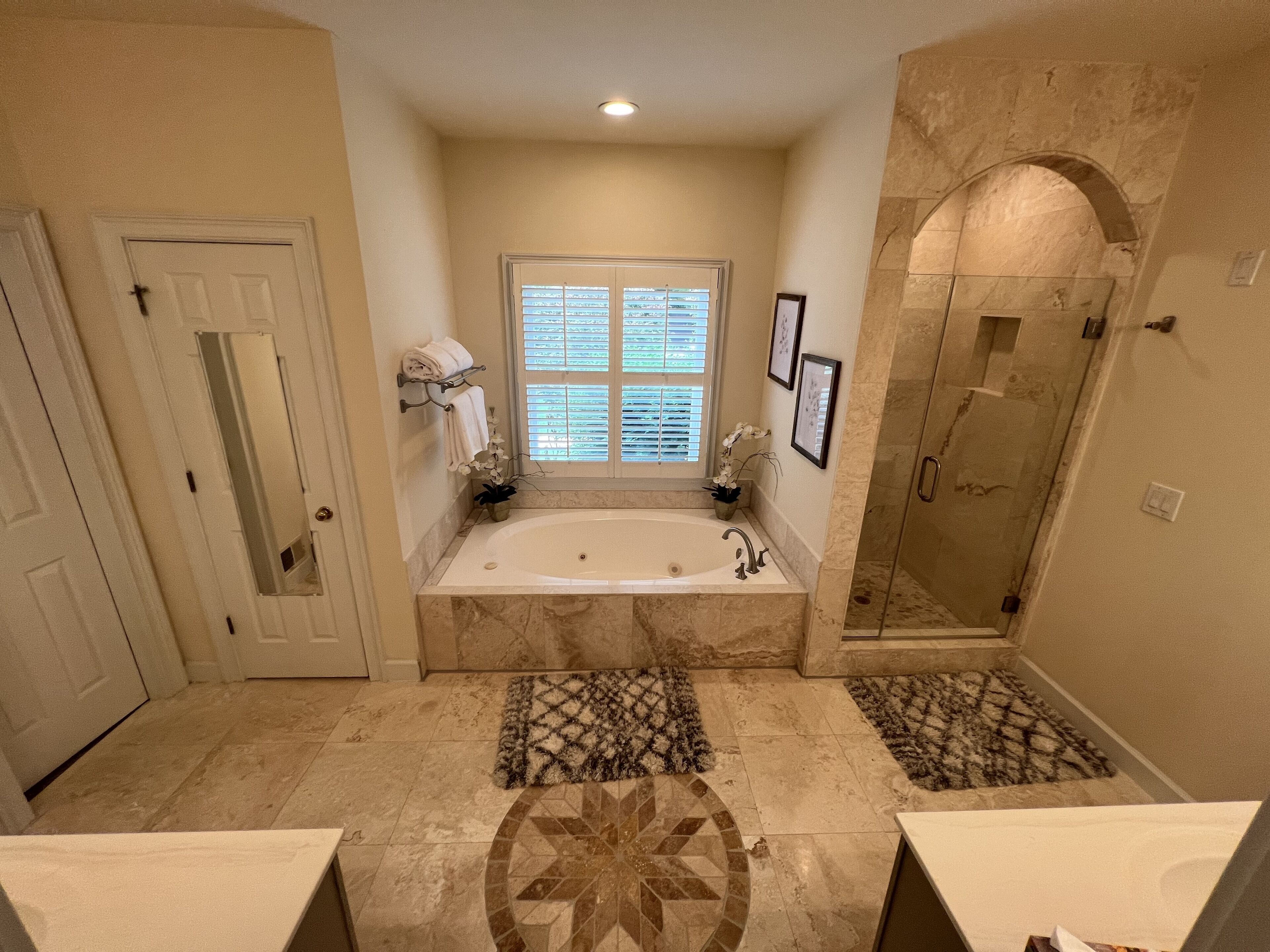 Combined shower/tub, bidet