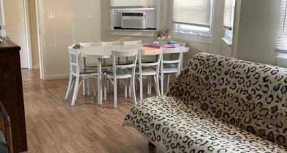 4.5 blocks to beach. Huge yard