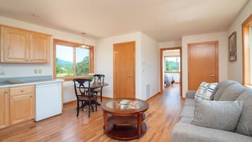 Televisión y chimenea