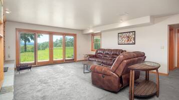 Televisión y chimenea