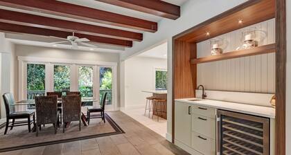 Private Pool Home | Newly Updated Gourmet Kitchen | 8 Minute Walk to the Beach