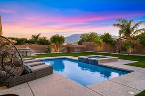 Piscina externa, piscina aquecida