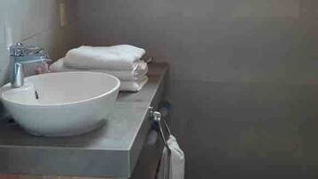 Habitación, 1 habitación, patio, vista al jardín | Baño