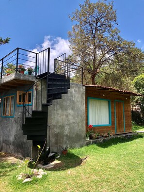 Cabin, 1 Bedroom, Terrace, Garden View | Property grounds - Studio With Terrace And Fiber Internet (San Cristóbal de las Casas)