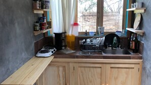 Cabin, 1 Bedroom, Terrace, Garden View | Private kitchen - Studio With Terrace And Fiber Internet (San Cristóbal de las Casas)