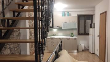 บ้านพัก, 2 ห้องนอน, สูบบุหรี่ได้, วิวเมือง | ภายใน