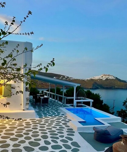 Siesta Villas, Cycladic Elegance With Castle View