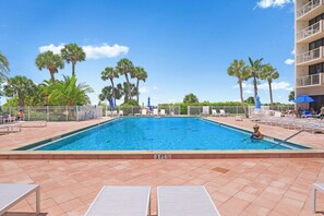 Una piscina riscaldata