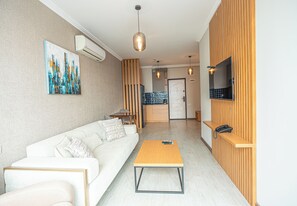 Junior Room, City View | Minibar, desk, laptop workspace, iron/ironing board - Season Suite Apart-Hotel (Batumi)