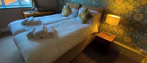 Habitació amb dos llits individuals | Planxa i posts de planxar, wifi gratuïta i roba de llit