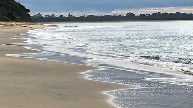 A beach with a wide sandy shore and gentle waves. - Broadwater Waves family home, short walk to beach (Cape Woolamai)