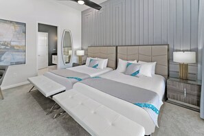 11 bedrooms, desk, iron/ironing board, travel crib