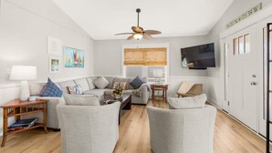 Living area - Sojourn's Chipwrecked | 2Min Walk to Beach, Bikes (Kill Devil Hills)