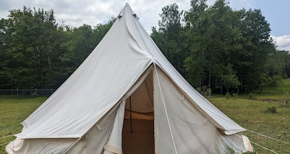 Giant Bell Tent on Working Ranch