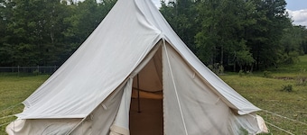 Giant Bell Tent on Working Ranch