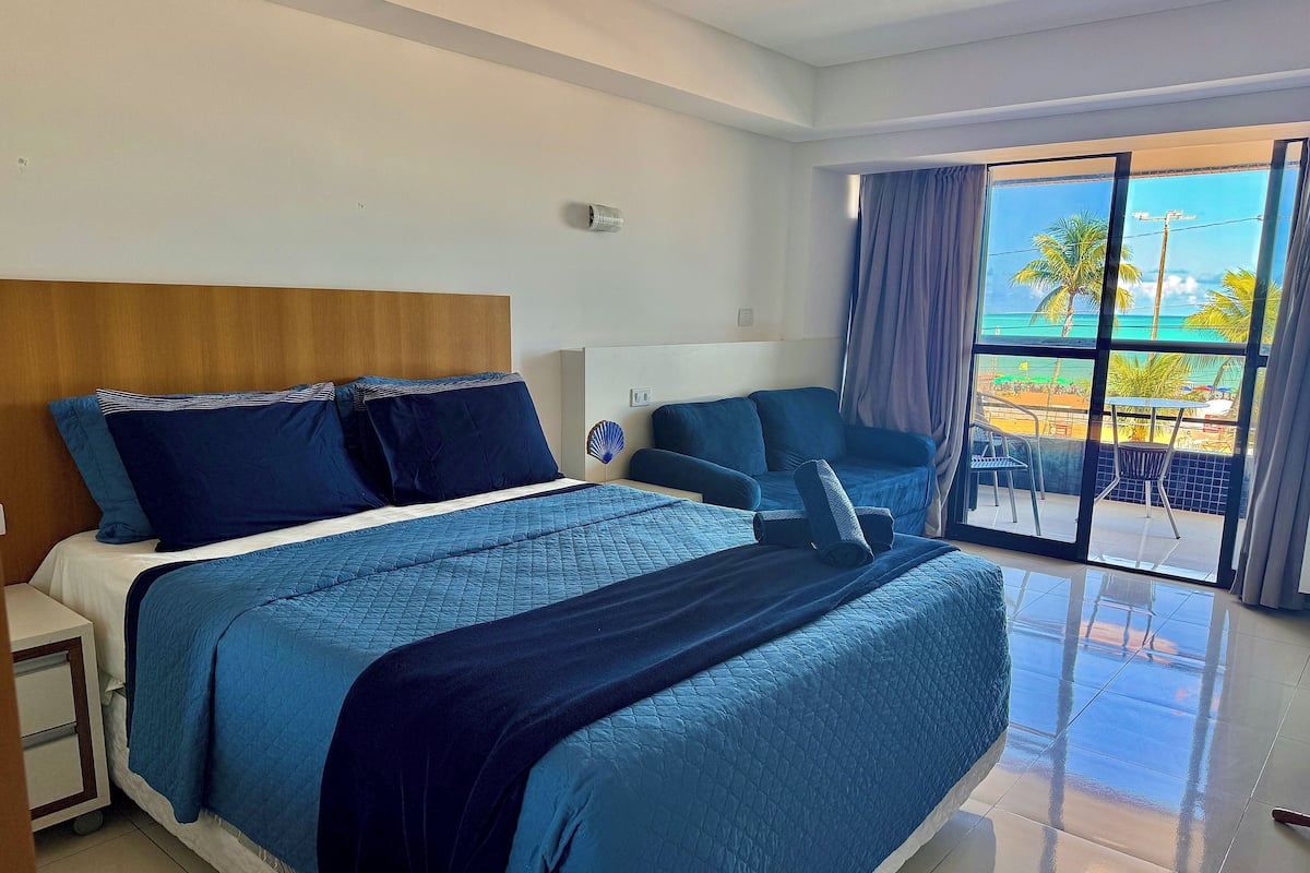 Premium Apartment, 1 Queen Bed with Sofa bed, Patio, Sea View | 1 bedroom, premium bedding, minibar, individually decorated