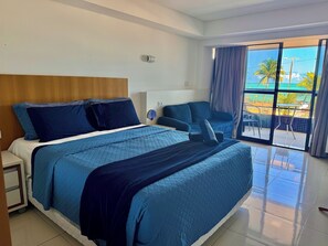 Premium Apartment, 1 Queen Bed with Sofa bed, Patio, Sea View | Premium bedding, minibar, individually decorated, individually furnished - MARINAS PRAIA FLAT (João Pessoa)