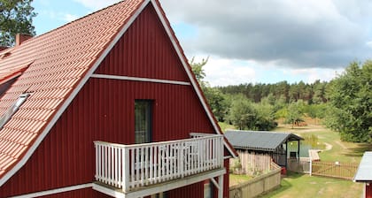 Vacation apartment with sauna in Wendland between Göhrde, golf course and forest pool<br>