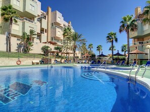 Pool - Apartment with mountain and sea views, parking (Cabo de Palos)