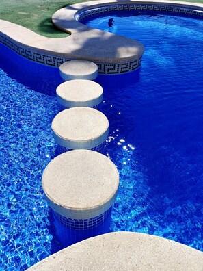 Pool - Apartment with mountain and sea views, parking (Cabo de Palos)
