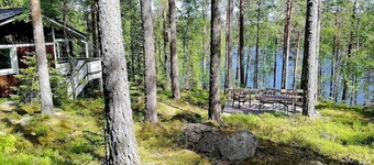 Silent, private cottage by lake,  sauna and boat