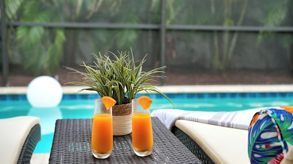 Una piscina riscaldata
