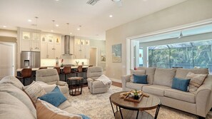 Interior - Private Palm-Lined Retreat with Heated Pool + Spa + King Suite with Lanai Access (Sarasota)
