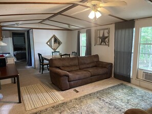 Basic Mobile Home | Living area - Laurel Creek Campground (Jamestown)