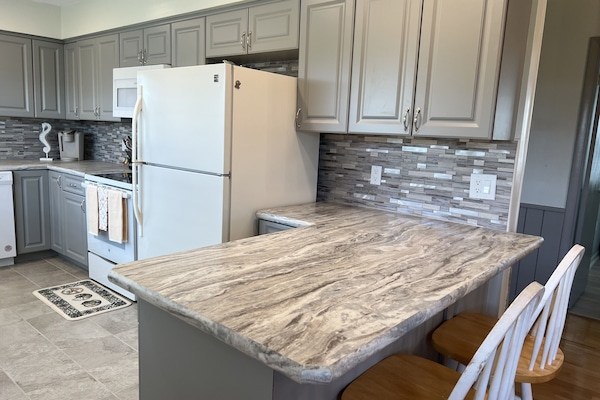 Køleskab, mikrobølgeovn, ovn, kogeplade