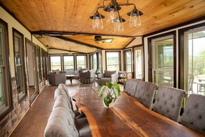 Dining - Hilltop House at Serenity Ridge, Private Hot Tub + Breathtaking Sunset Views (Mill Spring)