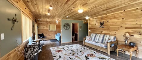 Smart TV, video games, DVD player, video library