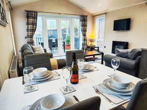 Living area - You are sure to love the lodges on this lodge park. (Wilberfoss, near Claxton)