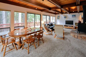 TV, fireplace, DVD player, table tennis