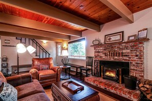 TV, fireplace, DVD player, foosball