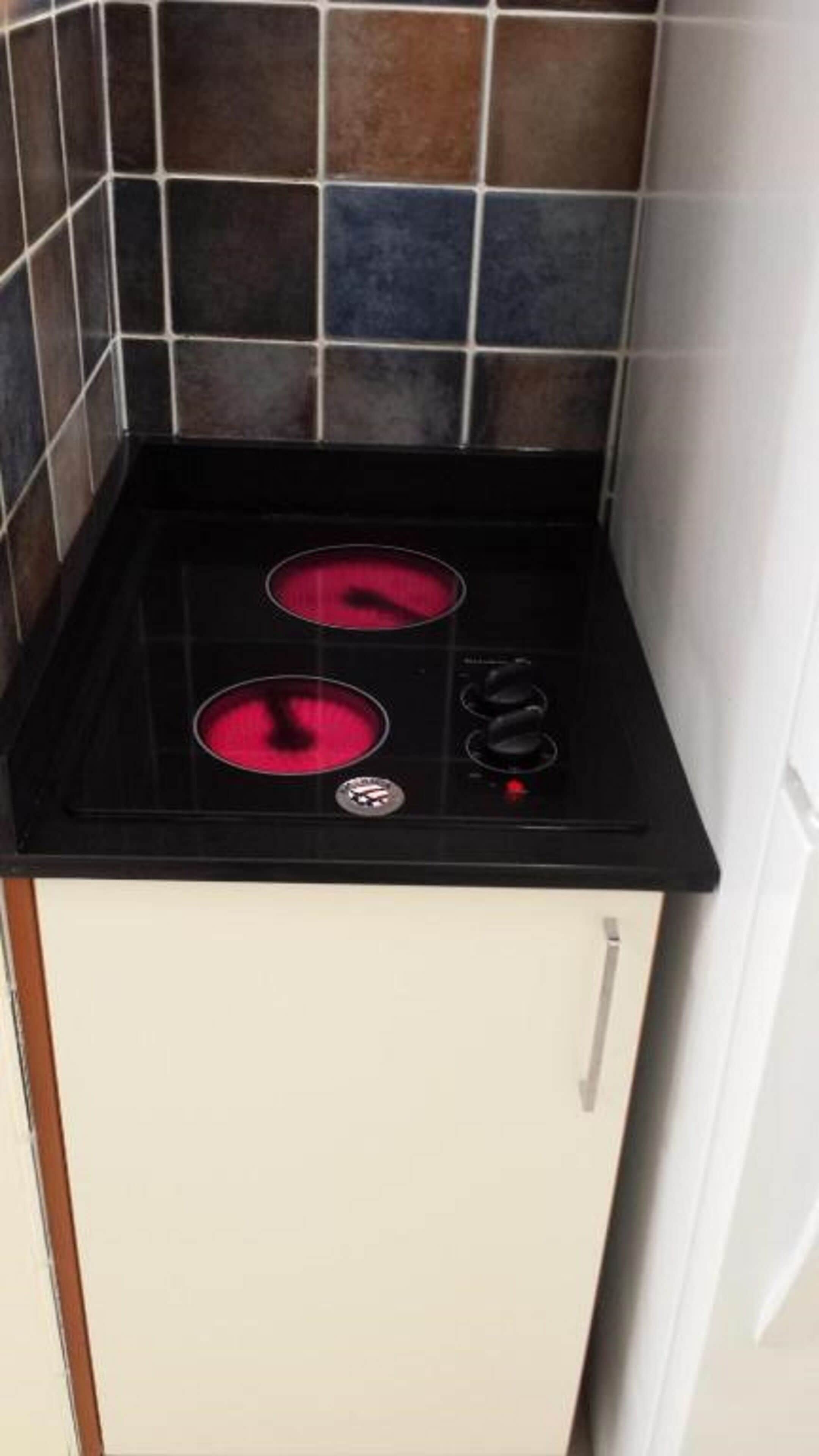 superior studio suite | private kitchenette | full-sized fridge, microwave, stovetop, toaster