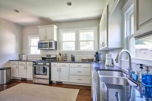 Fridge, microwave, oven, stovetop - Pet Friendly • 2BR Home • Walk to Downtown (Raleigh)