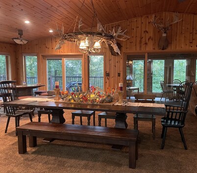 Secluded and spacious lake home in Wisconsin Northwoods