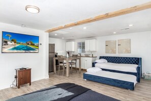 5 bedrooms, iron/ironing board, travel crib, WiFi