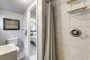 Hair dryer, towels