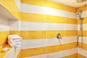 Shower, hair dryer