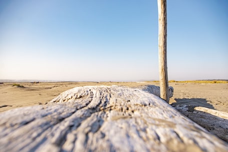En la playa, arena blanca, kayak