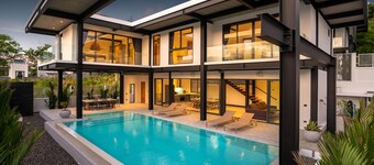 Trendy Modern Pool Villa Sunset Garden 4