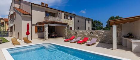 A heated pool