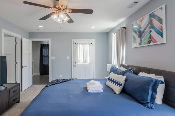 4 bedrooms, iron/ironing board, travel crib, WiFi