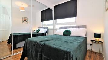 2 bedrooms, iron/ironing board, WiFi, bed sheets