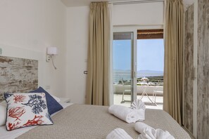 Premium Quadruple Room Sea View | View from room - Mercury Beach Hotel (Sant'Antioco)
