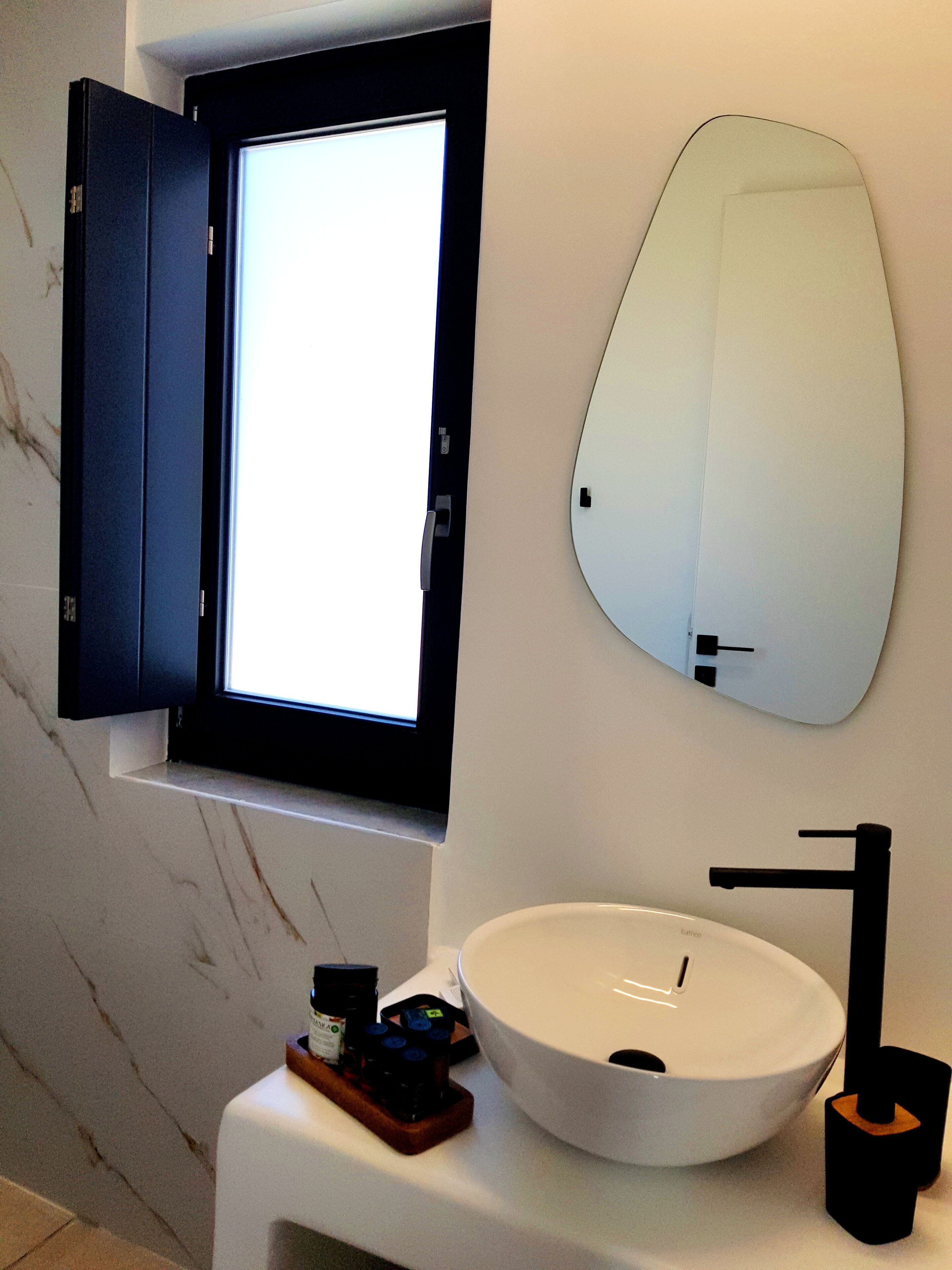 shower, rainfall showerhead, hair dryer, slippers