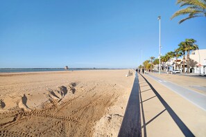 Vlak bij het strand