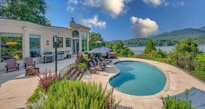 Panoramic Pool Paradise | A Luxury Retreat in Lake Lure with Boathouse and Pool